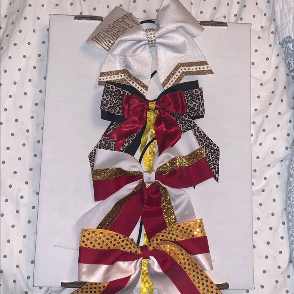4 Large Cheerleading Bows